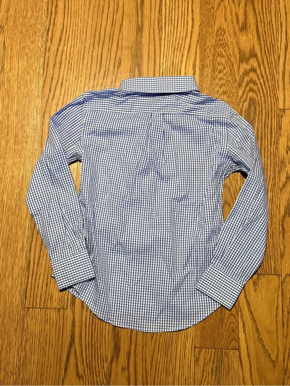 * Brown‎ Bowen & Co Boys Blue Gingham Button Down Shirt Size 4/5 NWT Preppy
